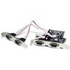 シリアル 4ポート増設 PCI Expressインターフェースカード 4x RS232Cポート拡張用 PCIe x1接続ボード 16550 UART内蔵 StarTech.com