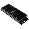 ICUSB2324I ウォールマウント型産業用 USB - 4ポートRS232Cシリアル変換ハブ DINレールクリップ付き COMポート番号保持機能 StarTech.com 46249474
