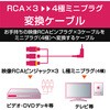 DH-MLWRYF015BK ビデオケーブル 変換 ミニピンプラグ(L型)-RCAピンジャック×3 映像ケーブル 15cm ブラック エレコム 46284009