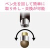 P-TPMCF01BK スマートフォン用タッチペン/マグネットキャップ/導電繊維タイプ エレコム 46284438