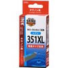 INK-C351XLB-C 互換インクカートリッジ キヤノン 350/351タイプ オーム電機 46445343