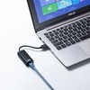 USB-CVLAN1BK USB3.1-LAN変換アダプタ(ブラック) サンワサプライ 46521939