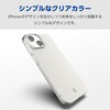PM-A23AUCTCR iPhone 15 ケース ソフト 薄型 カメラレンズ保護設計 ストラップホール付 エレコム 47351440