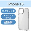 PM-A23AHVCKCR iPhone 15 ケース ハイブリッド 衝撃吸収 カメラレンズ保護設計 硬度5H エレコム 47351808