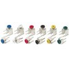 モジュラーコネクタ Keystone 黒 ライトアングル 22→14 AWG KEYSTONE