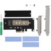 ヒートシンク搭載 M.2 NVMe SSD変換PCIeカード 上面取付タイプ アイネックス