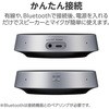 LBT-SP03BK スピーカーフォン 会議用 マイクスピーカー Bluetooth 無線&有線 両対応 有線(USB-A) ノイズリダクション エコーキャンセラー エレコム 47876738