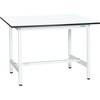 軽量作業台(KAタイプ/耐荷重180kg/メラミン天板/H740/固定式) サカエ