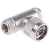 Huber & Suhner 同軸 変換アダプタ T型分岐 N型 プラグ - N型 -ジャック -ジャック HUBER & SUHNER