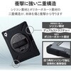 TB-A22RHVHBK iPad A16 11インチ iPad 第10世代 10.9インチ フルプロテクトケース ショルダーベルト付 スタンド付 Apple Pencil収納 ブラック エレコム 48350184
