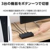 DH-SW4KB31BK/E HDMI 切替器 3入力1出力 4K 60Hz HDMI2.0 手動/自動 切り替え器 セレクター エレコム 48350629