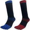 IMPACT LOCK 超抗菌防臭3Dソックス 5本指クルー 2足組 IMPACT LOCK