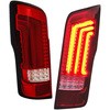 NV350 キャラバン ファイバーフルLEDテールV2 シーケンシャルウインカータイプ レッドクリアー クリスタルアイ