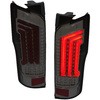 NV350 キャラバン ファイバーフルLEDテールV2 シーケンシャルウインカータイプ スモーク クリスタルアイ