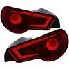 86 ハチロク/BRZ ZN6/ZC6 バルカン ファイバーLEDテールV2 シーケンシャルウインカータイプ レッドレンズインナーブラック クリスタルアイ