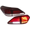 10系 レクサスRX LEXUS 270/350/450h ファイバーフルLEDテールランプV3 (流れるウインカー仕様) レッドクリアー クリスタルアイ