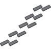TF30K-10P フェライト磁石(角丸型) TRUSCO 48915912