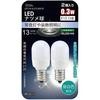 LDT1N-G-E12AS9-2P LEDナツメ球 オーム電機 48917672