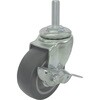TYST-100ELS パイプ差込式ウレタンキャスター ENシリーズ(自在式 ストッパー付) TRUSCO 48918335