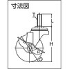 TYST-100ELS パイプ差込式ウレタンキャスター ENシリーズ(自在式 ストッパー付) TRUSCO 48918335