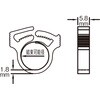 SHW13(P) スナップクリップ TRUSCO 48937411