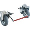 300NARKB ドンキーカート 300番用ブレーキ空気入り固定車輪付 TRUSCO 48940586