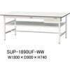 軽量作業台/耐荷重150kg_引き出し付_中間棚付固定式H740_ワークテーブル150シリーズ 山金工業
