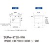 SUPA-975U-WW 軽量作業台/耐荷重150kg_高さ調整式_引き出し付_ワークテーブル150シリーズ_低圧メラミン天板 山金工業 49227947