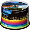 DHR47JDP50V3 DVD-R CPRM対応 1回記録用 4.7GB 1-16倍速 インクジェットプリンター対応 スピンドルケース Verbatim(バーベイタム) 49412737
