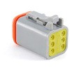 AT06-6S-RD01 Amphenol 自動車用コネクタ ATシリーズ 6極 オス 13A グレー ケーブルマウント IP67 AMPHENOL 49811205