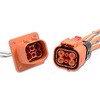Amphenol 電気自動車用コネクタ， 1列， 2極， 7.5 → 70A， 800 V ac， オス， オレンジ C10-738025-2AP2 AMPHENOL