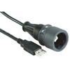Bulgin USBケーブル  USB 2.0 オスUSB B → オスUSB A BULGIN