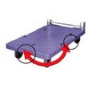 EA520B-22 715x460mm/150kg 運搬車(ブレーキ付/プラスチック) エスコ 49895177