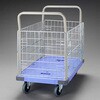 900x600mm/300kg 運搬車(メッシュカゴ付) エスコ
