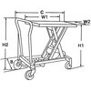 EA520X-1 450x700mm/150kg テーブルリフト エスコ 49896884