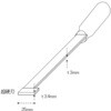 EA524LK-1 25x380mm スクレーパー(超硬付) エスコ 49903613