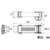 EA463PG-10 87mm ホースクランプ ツール エスコ 49939627