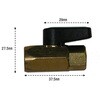 EA496EA-11 NPT1/8”xNPT1/8” ボールバルブ(赤) エスコ 49961336