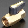 EA496EA-13 NPT1/8”xNPT1/8” ボールバルブ(黄) エスコ 49961354