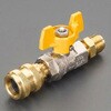 EA496EH-2 F3/8”xF3/8” ボールバルブ(サービス用) エスコ 49961433
