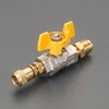 EA496EH-4 F3/8”xF1/4” ボールバルブ(サービス用) エスコ 49961458