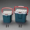 EA505-32 410x310x325mm/25L 収納ケース エスコ 49963192