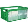 EA506AJ-2 350x250x170mm/11.8L 折畳コンテナ(緑) エスコ 49967207