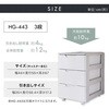 EA506L-41 440x550x670mm 引き出し式収納ケース(3段) エスコ 49967846