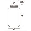 EA508AJ-13B Φ305x450mm/20L 広口ポリ容器(中蓋付/4個) エスコ 49969176