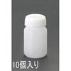 Φ37x40mm/30ml 広口ポリ容器(10個) エスコ