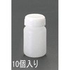 Φ100x188mm/1.0L 広口ポリ容器(10個) エスコ