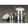 Φ120x65mm 丸 缶(ステンレス製) エスコ
