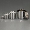 127x95mm/0.85L 密閉容器(ステンレス製) エスコ