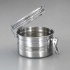 127x125mm/1.15L 密閉容器(ステンレス製) エスコ